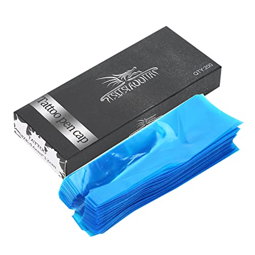 Socobeta 200pcs / Box One Time Use Cartridge Tattoo Machine Covers, Tattoo Clip Cord Covers Tattoo Pen Protective Bag Tattoo Supplies