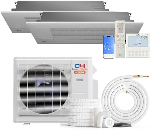 Cooper & Hunter 19,000 BTU Hyper Heat 2-Zone Ductless Mini Split ...