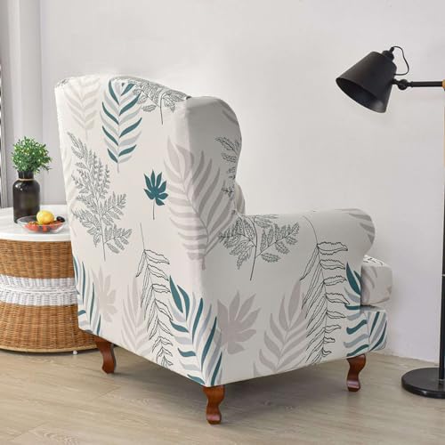Housse extensible pour fauteuil à oreilles douce et lavable en machine - 8