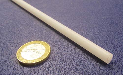 Miniatura 3 de Varilla redonda de acetato natural POM Delrin 0.250 pulgadas (14 pulgadas) de diámetro x 4 pies de longitud, 8 piezas de 32 pies en total