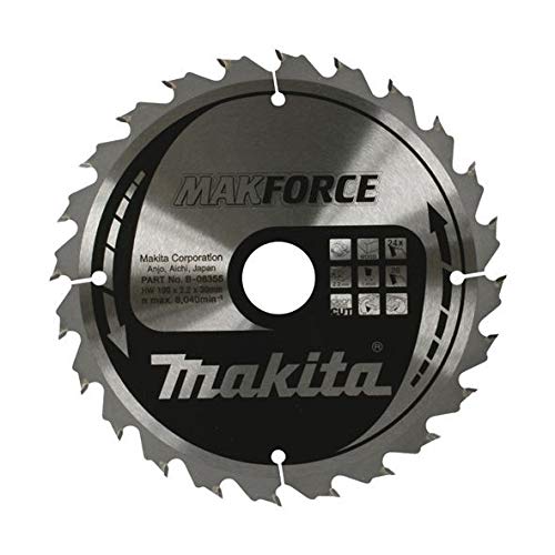 Makita MAKFORCE Saw Blade 190 X 30mm 24T for 5704RK 5704R HS7601J