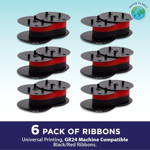 Cintas para Calculadora Impresora Rojo y Negro Pack 6 miniatura 2