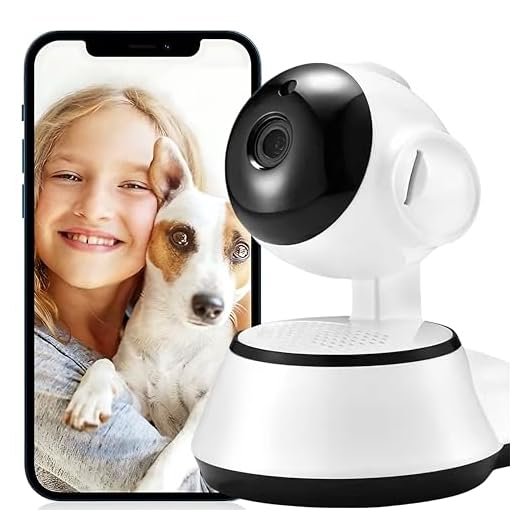 Telecamera di sorveglianza WiFi per interni | Telecamera IP 1080P con rilevamento del movimento, telecamere di sicurezza con visione notturna, telecamera di sorveglianza per bambini con audio