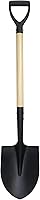 VNIMTIToolsDirect 41" Round Point D-Handle Digging Shovel - Versatile Garden, Snow, Trenching Tool with Strong Steel Blade & Wooden Handle