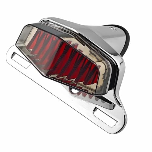 Feu de stop arrière à LED moto au design épuré et robuste pour support de plaque