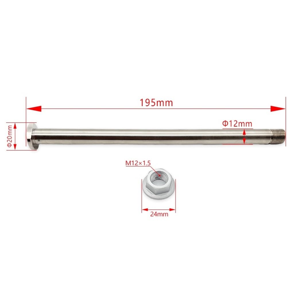 Axe de bras oscillant for SX TC GASGAS MC 65 2024-2025, avec écrou, vis, axe de pivot de bras oscillant, accessoire de moto