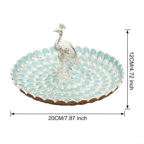 Centro de mesa de pavo real con base resistente y acabado antioxidante 3