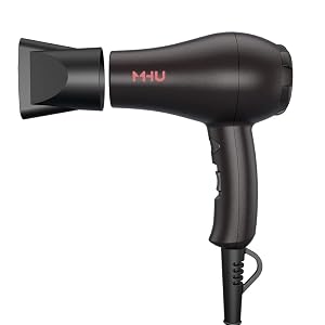 Professional Mini Travel Hair Dryer for RV 1000 Watts Ceramic Ionic Blow Dryer for Kids Plus Concentrator Black