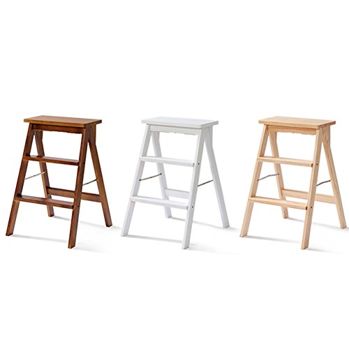 Escabeau pliable multifonction DASHADAO tabouret double usage 3 marches - 8