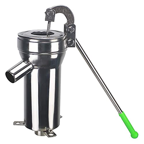 Odie Tom Manuel Appuyez sur Puits Eau, Puits d'eau pressurisé Pompe Manuelle Acier Inoxydable Pompe à Eau Usage Domestique Pompe Au Sol Jardin À ExtéRieur Puits (Color:Stainless Steel,Size:A1) Cover