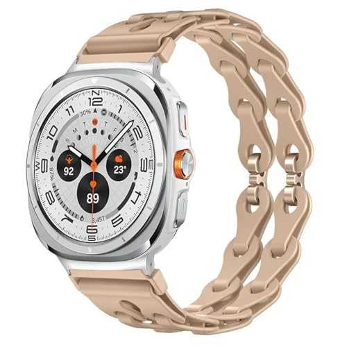 [�����ȓX] �ɓK��Samsung Galaxy Watch Ultra 7�p�X�P���g���u���X���b�g�V���R���X�g���b�v�ASamsung Watch Ultra 7�p���j�o�[�T���X�g���b�v(Brown)