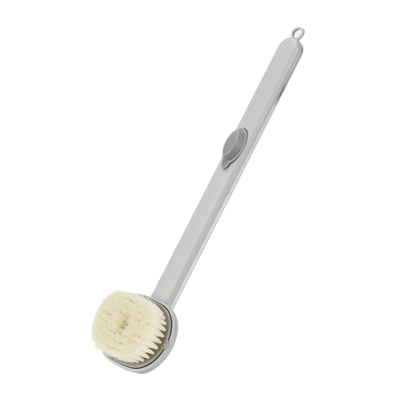 Badebürste Mit Langem Stiel Badebürste mit langem Griff | Badezimmer-Körperbürsten, Peeling-Rücken-Duschschwamm, Hautreinigungswerkzeuge(Grey)