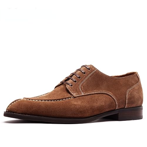 Mens Dress Shoes Suede Leather Derby Oxford Shoes for Men