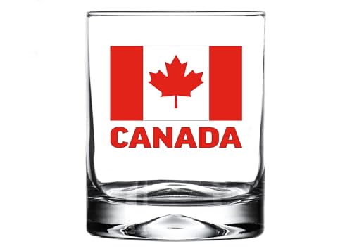 Rogue River Tactical Canada Flag Old Fashioned Glass