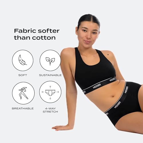 Image of Woxer Women's Classic Seamless Boyshort Panties, Soft Modal Fabric with No Roll Inseam, Chafe-Free, Breathable Design