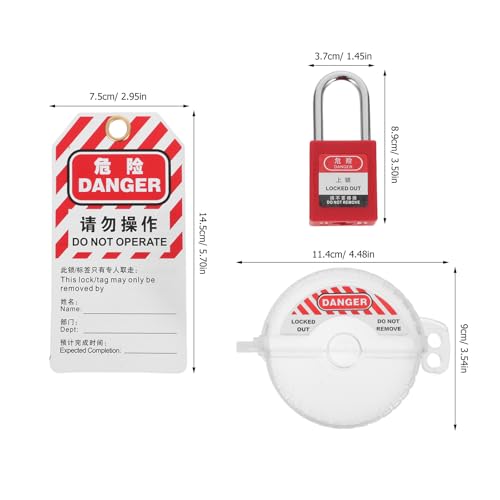 Verrou de vanne transparent inviolable et cadenas 38 mm Alipis - 3