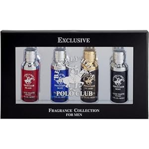 Beverly Hills Polo Club Exclusive Fragrance Collection For Men With 4 Different Fragrances, Blaze, Blue, Classic, and Sexy, 1fl oz Each (Pakaging May Vary)