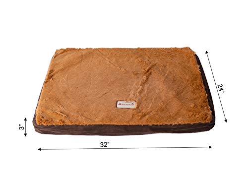 Armarkat Memory Foam Orthopedic Pet Bed Pad In Mocha And Brown, 32-Inch By 24-Inch By 3-Inch #TOP6