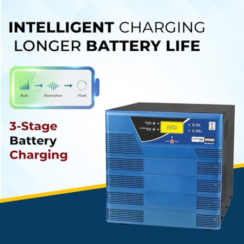 Image of Fujiyama Umang 3000VA /24 Solar Inverter | inbuilt PWM Solar Charge Controller | Pure Sine Wave | 36-Month Warranty | Hybrid, Smart Mode, LCD Display | for Home, Office & Shop (Umang 3500)