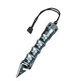 Stinger KET-2 Car Emergency Tool: Hardened Steel Glass Breaker, Seat Belt Cutter, Ergonomic Grip, Hand Strap (Tungsten Grey)