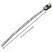 BBTO 20 Pack 9v Battery Clip Connector Holder Long Cable Connection Hard Cover Black Red Holder (I Type)