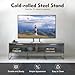 TV Stand 32-70 Inch LCD TV Feet Adjustable Height Universal Table Top TV Stand Pedestal Thick Cold-Rolled Steel Stable Black Tabletop Mount for LCD/LED/OLED/Plasma TVs