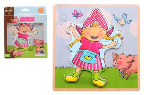 Johntoy Fien et Teun Puzzle – Jouet éducatif de la ferme