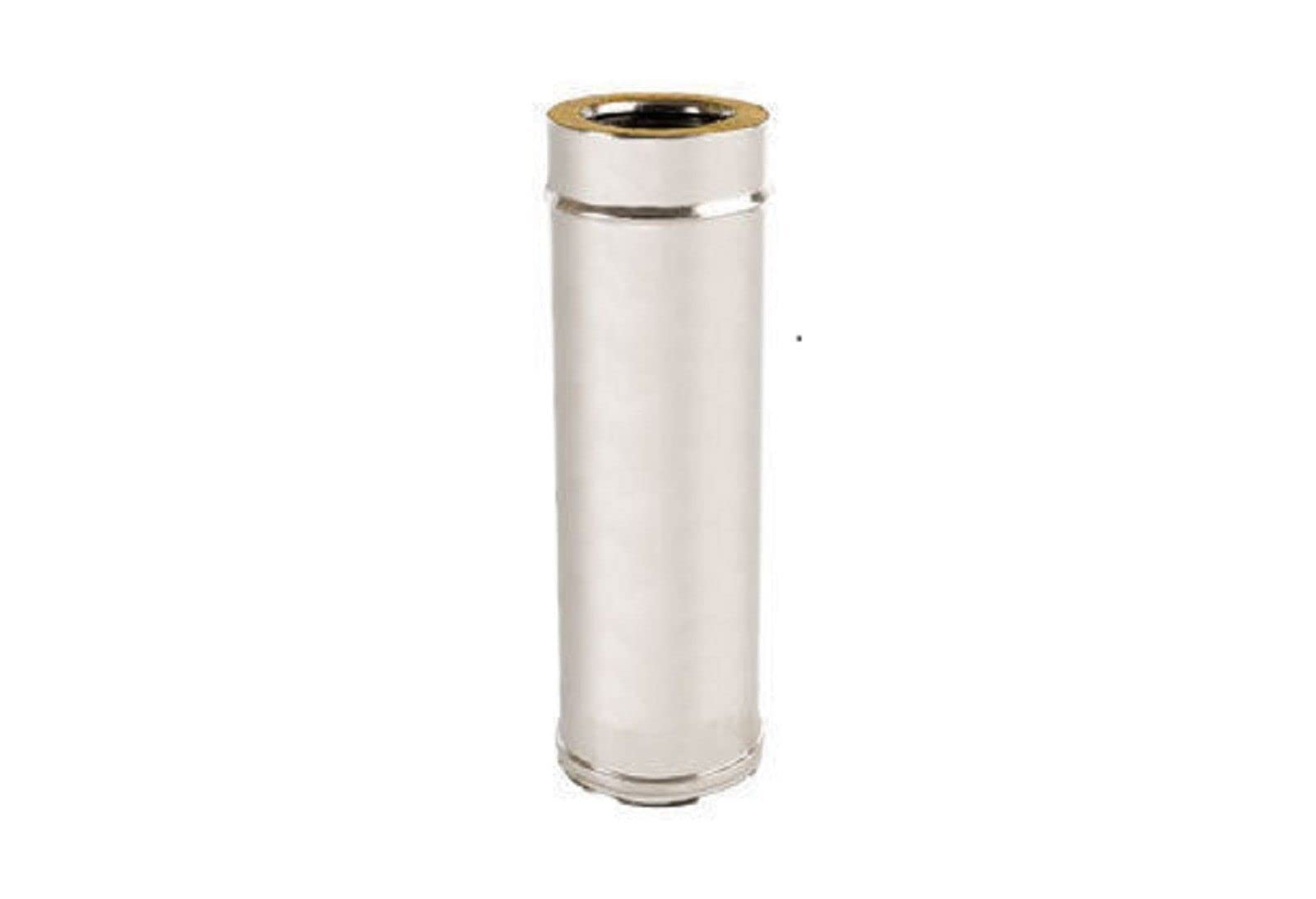 Tuyau isolé en acier inoxydable à double paroi - 50 cm - Diamètre intérieur 80 / est. 130 mm