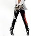 Thriller9 Michael Jackson Bad Trousers Pants with 2 Belts Classic MJ Professional Bad Pants Metal Buckle Punk Style Trousers Black (30)