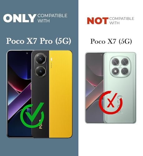 Image of Jkobi Silicone Back Cover Case for Poco X7 Pro 5G (Clear Shockproof Case with Camera Protection | Soft and Flexible | Transparent)