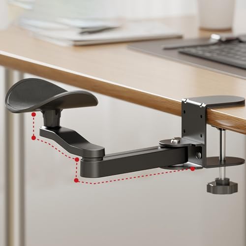 Évitez le mal de dos avec l'extension accoudoir de table réglable informatique