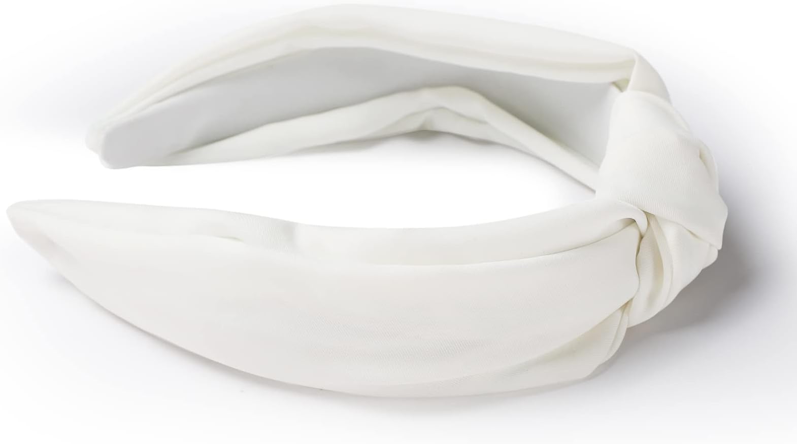 Etercycle Headband for Women, Knotted Wide Headband, Yoga Hair Band Fashion Elastic Hair Accessories for Women (White)
