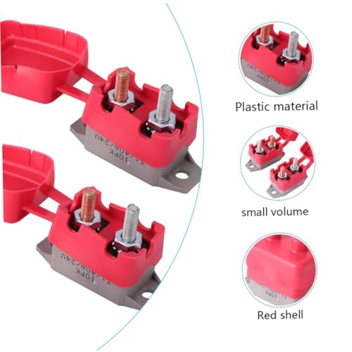 Disyuntor automático de reinicio con funda para vehículos eléctricos de 12V y sistemas náuticos 6