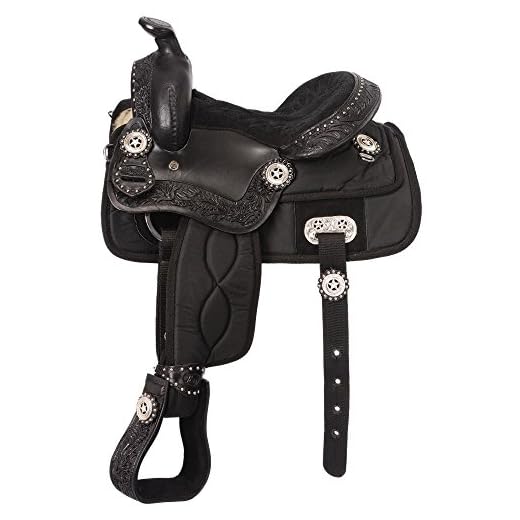 Eclipse by Tough1 Pro Trail Saddle 13in Black