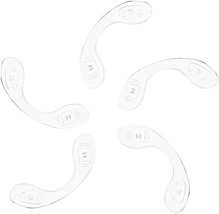 GLEAVI Eye Glass Nose Pads Anti Nose Pads 5pcs Silicone Nose Pads for Glasses Silicone Eyeglasses Nose Pads Stipule Child Glasses Nose Cushions