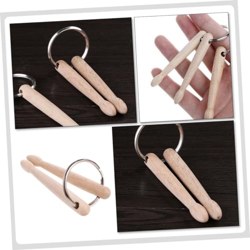 Llavero con diseño de tambor para baterista, anillo estético para llaves, colgante decorativo para bolsas miniatura 6