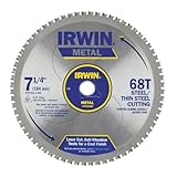 Irwin Tools IRWIN 7-1/4-Inch Metal Cutting Circular Saw Blade, 68-Tooth (4935560)