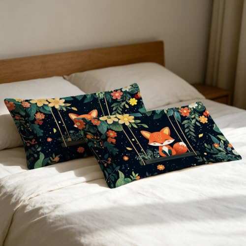 Housse de coussin renard 40x80 avec impression recto-verso durable - 6