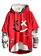 Material: The mens hip hop hoodie is made of , warmth, softeness and flexibility. Its soft fabric provides excellent comfort and can be worn in any occasion Unique Designs: This hoodie adopts contemporary popular patchwork and contrast color design. ...