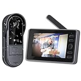 ZAIDER テレビドアホン カメラ付き インターホン 工事不要 【2025改良|自動録画＆遠隔監視】 ドアホン ワイヤレス 2.4GHz 双方向通話 暗視撮影 超広角 IP65防水 防犯対策 玄関/屋外 日本語説明書＆32GB microSDカード付属