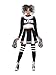 Produktbild Smiffys 47572M Fever Gothic Cheerleader Kostüm, Damen, Schwarz, M - UK Size 12-14