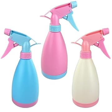 Gentpovth 3 Pezzi 500ml Spruzzino Nebulizzatore, Bottiglie Vuoto Riempibile, Bottiglia Contenitore per Disinfettante, Vaporizzatore Atomizzatore Acqua per Piante, Fiori, Capelli Ricci