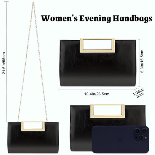 Image of Gets Clutch Purses for Women PU Leather Evening Handbag for Formal Wedding Party Clutches Small Crossbody Bag with Chain