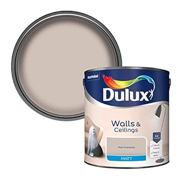 Dulux Matt Emulsion Paint For Walls And Ceilings - Malt Chocolate 2.5 Litres