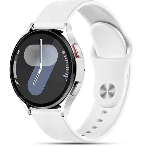 VELULYX Bracelet silicone pour Galaxy Watch 7/FE/6/5/4 40mm 44mm, bracelet sport 20mm pour Galaxy Watch 6 Classic/Galaxy Watch 4 Classic/Watch 5 Pro/Watch 3...