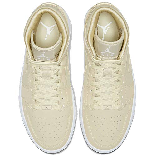 Nike Nike Women's Air Jordan 1 MID SE Fossil/White CK6587-200 (Size: 7)