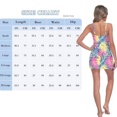 Maillot de bain amincissant femme motif feuilles tropicales maillot une pièce gainant - 4