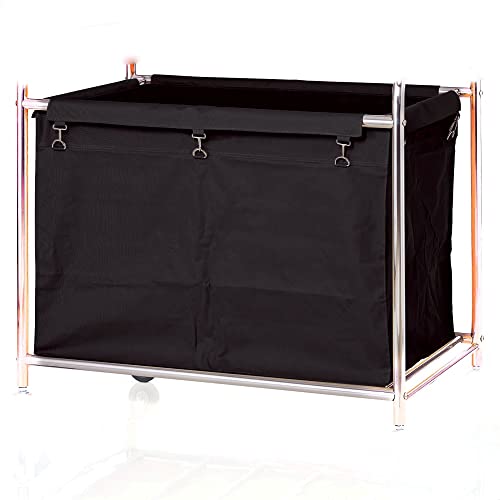 Faimex Bolsa de lavandería de repuesto para cambio de ropa, bolsa de cambio, cesta de lavandería, cesta para ropa sucia, cesta para ropa sucia, carrito oscuro XXL Cover