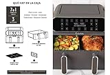 Sur La Table 11-Quart Digital Double Basket Air Fryer - 1700W Dual Zone with Touchscreen Display, Sync Cook & Separate Settings, Includes Crisper Tray & Separator, Safe Kitchen Appliance for Food Prep