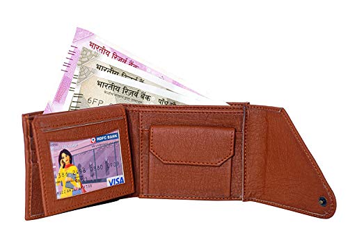 Image of Amicraft PU Leather Men's Combo Pack Of Wallet & Reversible Belt Gift Set
